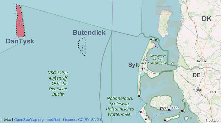 Location map project DanTysk