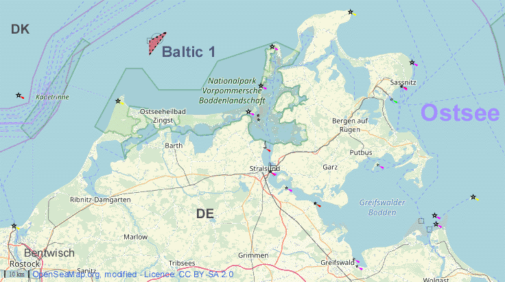 Location map project Baltic 1